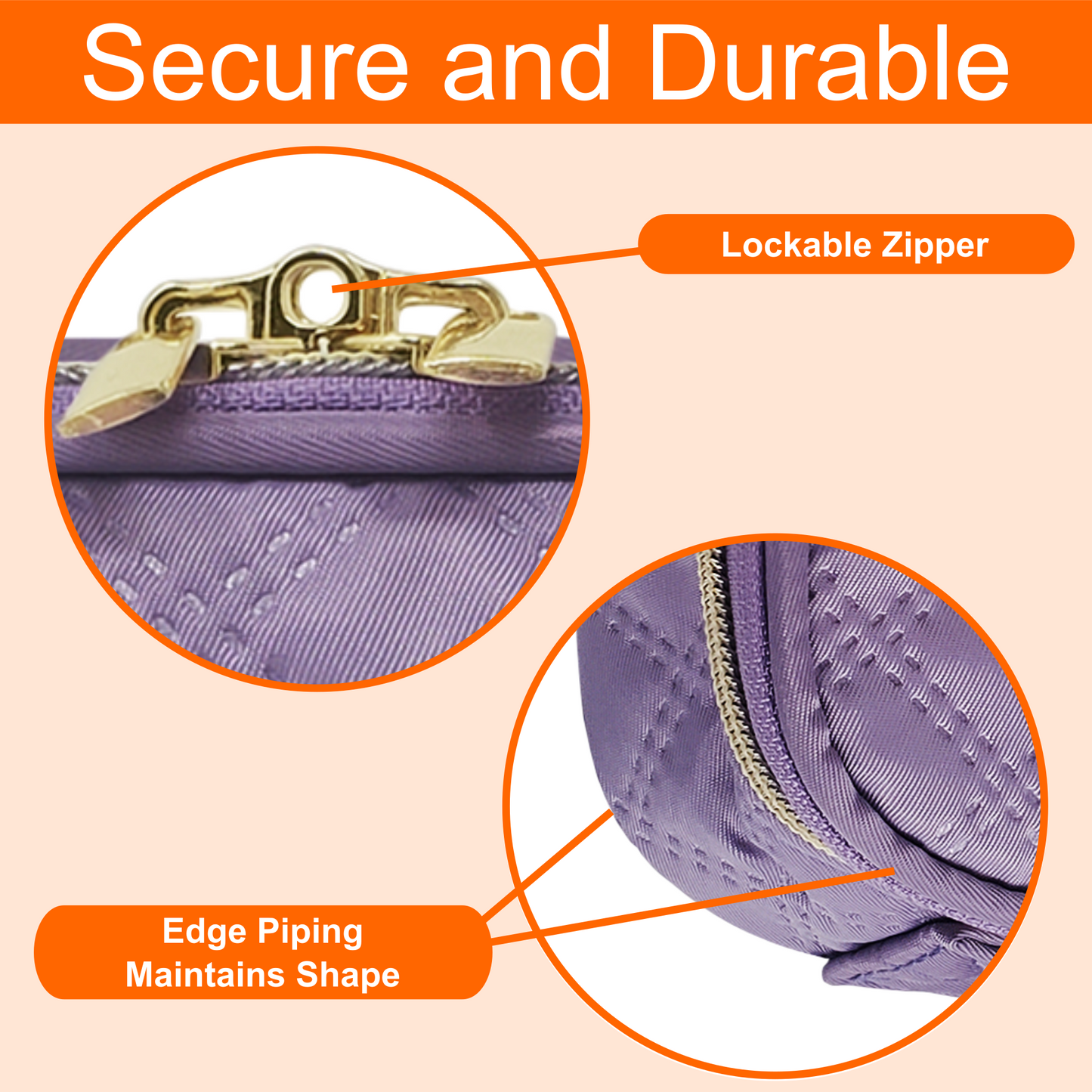 Medium Pill Bottle Organizer Bag - Ultrasonic Fabric