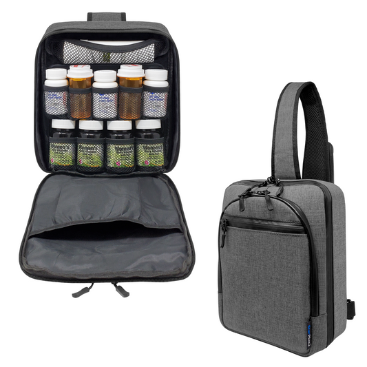 Cross-body Pill Bottle Bag