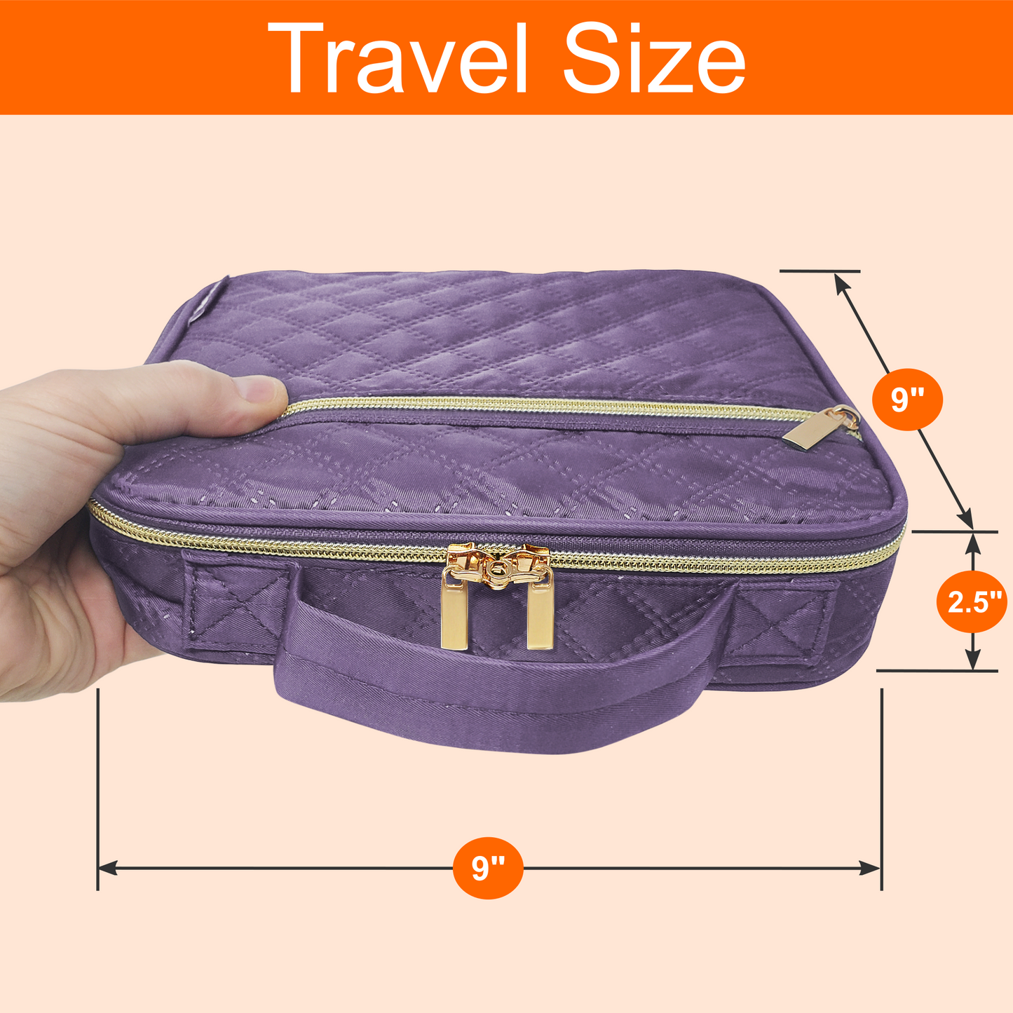 Medium Pill Bottle Organizer Bag - Ultrasonic Fabric
