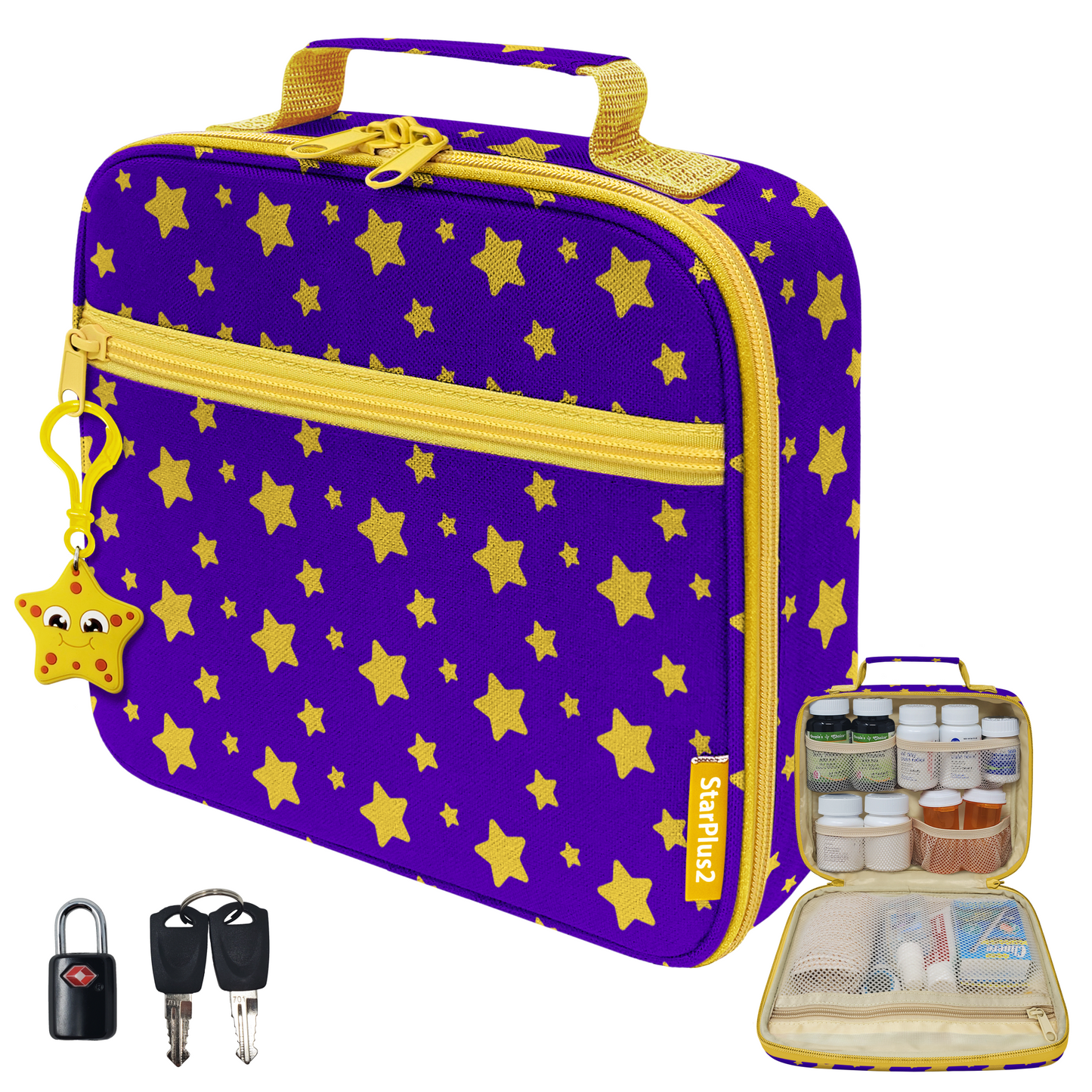 Medium Pill Bottle Organizer Bag for Children