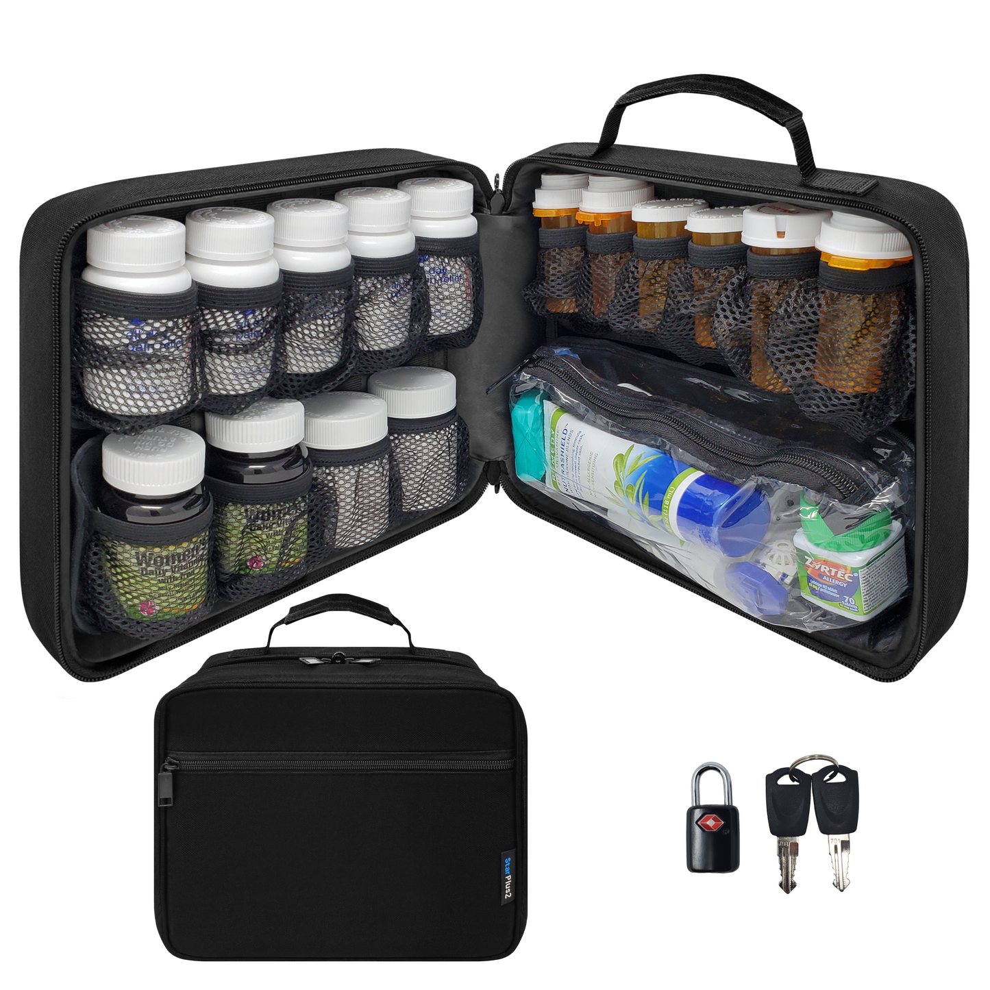 Large Modular Pill Bottle Bag