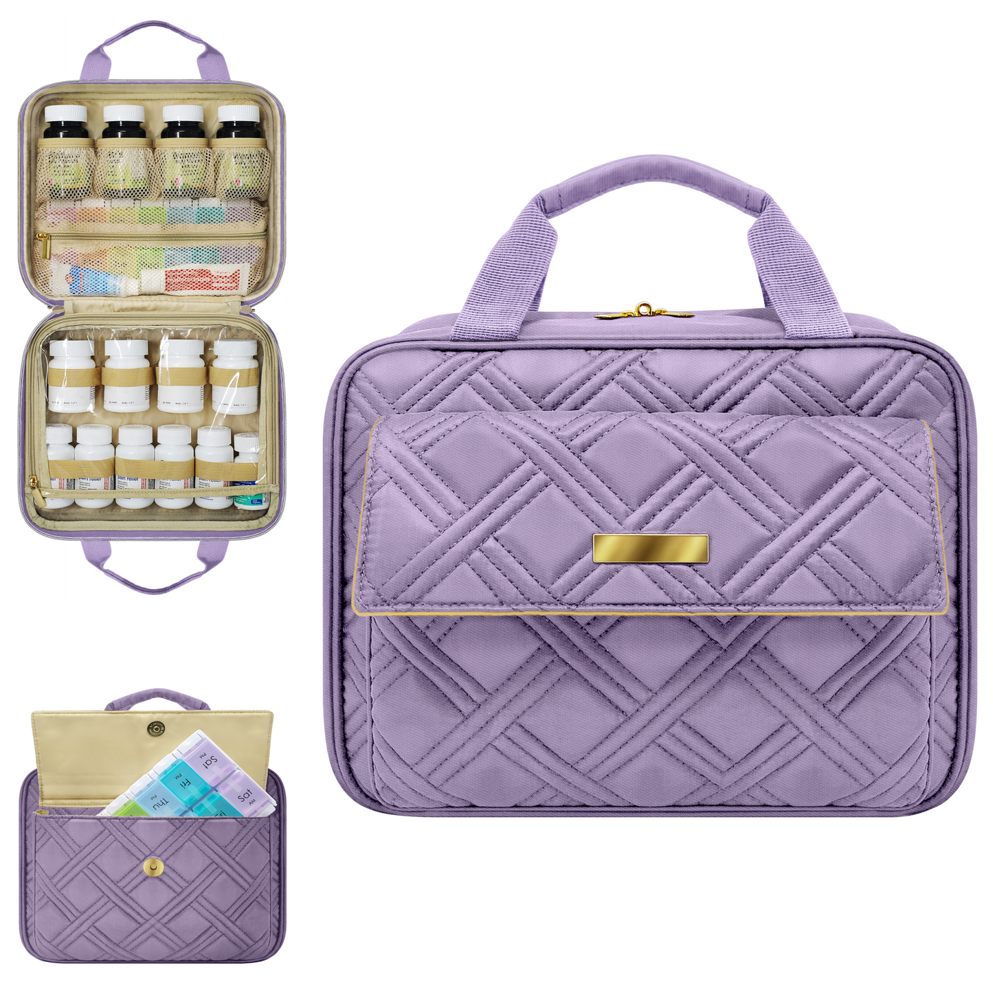 Large Quilted Med/Toiletry Bag