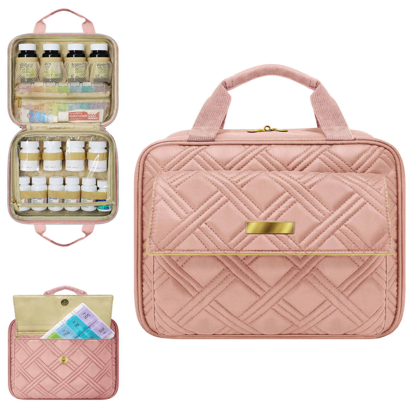 Large Quilted Med/Toiletry Bag